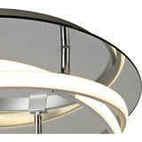 Infinity Dimmable LED Semi-Flush Ceiling Light 3000K 30W - Chrome