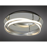 Infinity Dimmable LED Semi-Flush Ceiling Light 3000K 30W - Chrome