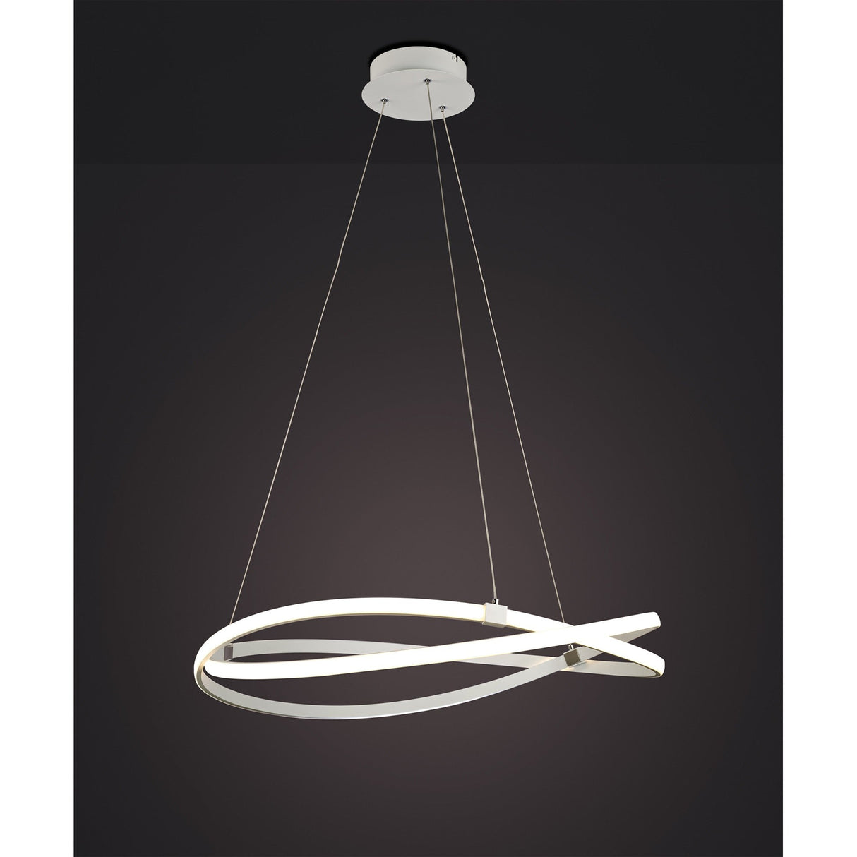 Infinity 71cm Dimmable LED Suspension Light - White