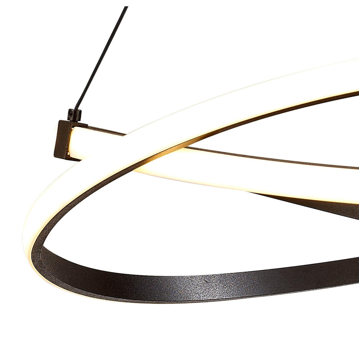Infinity 51cm LED Suspension Light - Brown Oxide & White