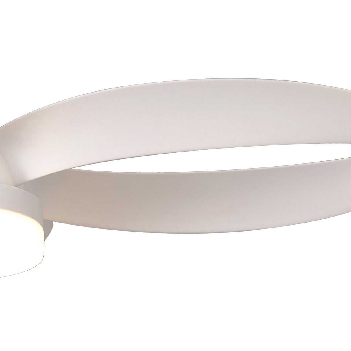 Infinity CCT Dimmable LED Ceiling Retractable Fan Light With Remote Control - White