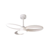 Infinity CCT Dimmable LED Ceiling Retractable Fan Light With Remote Control - White