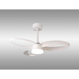Infinity CCT Dimmable LED Ceiling Retractable Fan Light With Remote Control - White