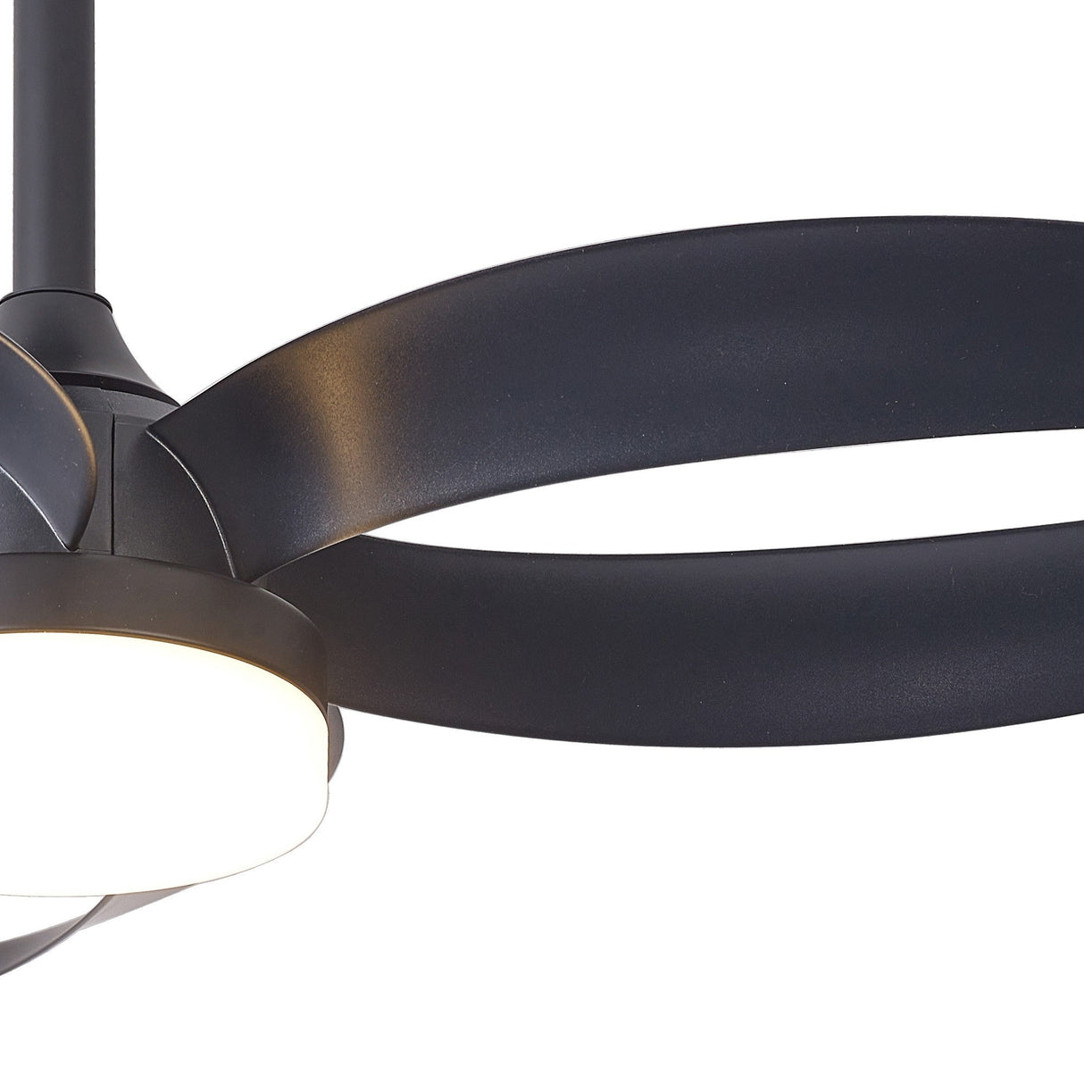 Infinity CCT Dimmable LED Ceiling Retractable Fan Light With Remote Control - Black