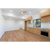 Infinity CCT Dimmable LED Ceiling Retractable Fan Light With Remote Control - White/Brown