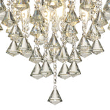 Inina 4 Light Crystal Semi-Flush Ceiling Light - Polished Chrome