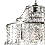 Inina 40cm 4 Light Crystal Chandelier - Polished Chrome