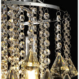 Inina 40cm 4 Light Crystal Chandelier - Polished Chrome