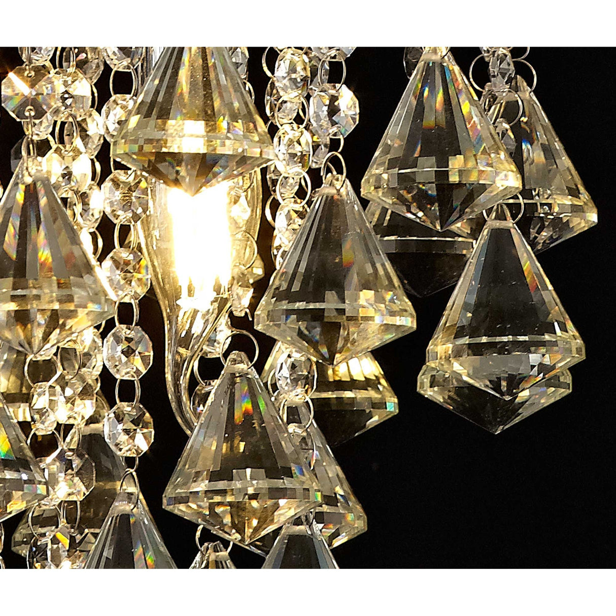 Inina 40cm 4 Light Crystal Chandelier - Polished Chrome