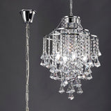 Inina 40cm 4 Light Crystal Chandelier - Polished Chrome