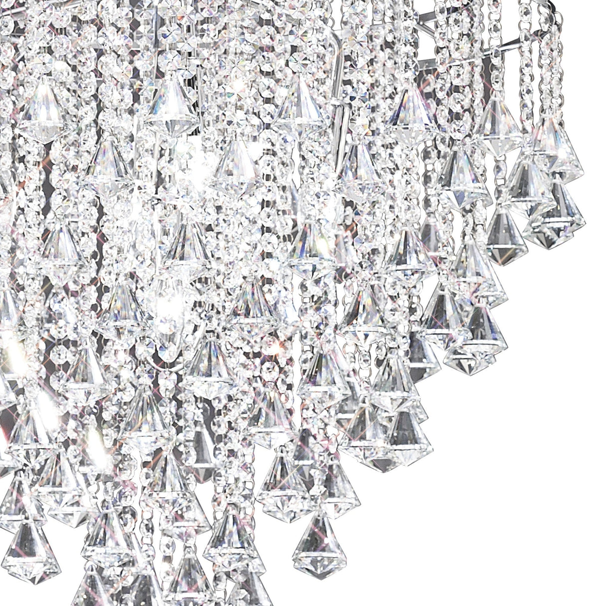 Inina 64cm 7 Light Crystal Chandelier - Polished Chrome