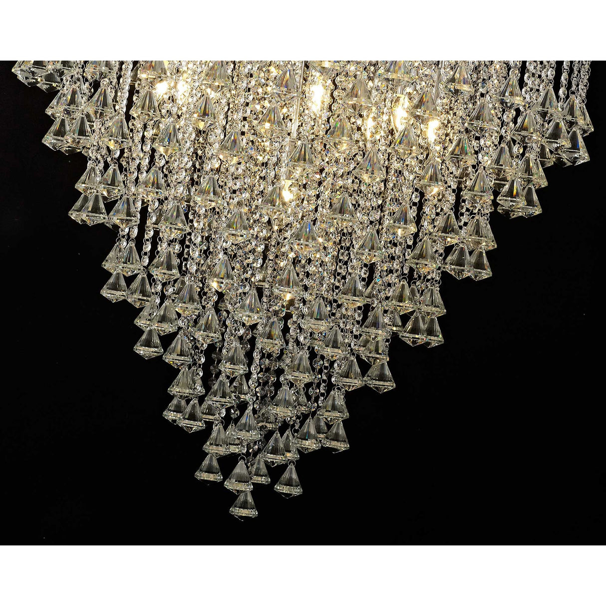 Inina 88cm 9 Light Crystal Chandelier - Polished Chrome
