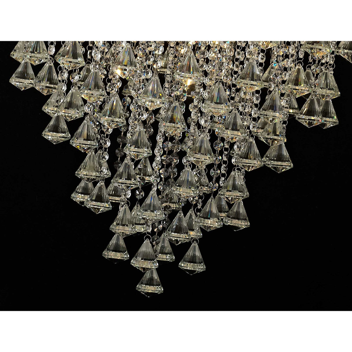 Inina 88cm 9 Light Crystal Chandelier - Polished Chrome