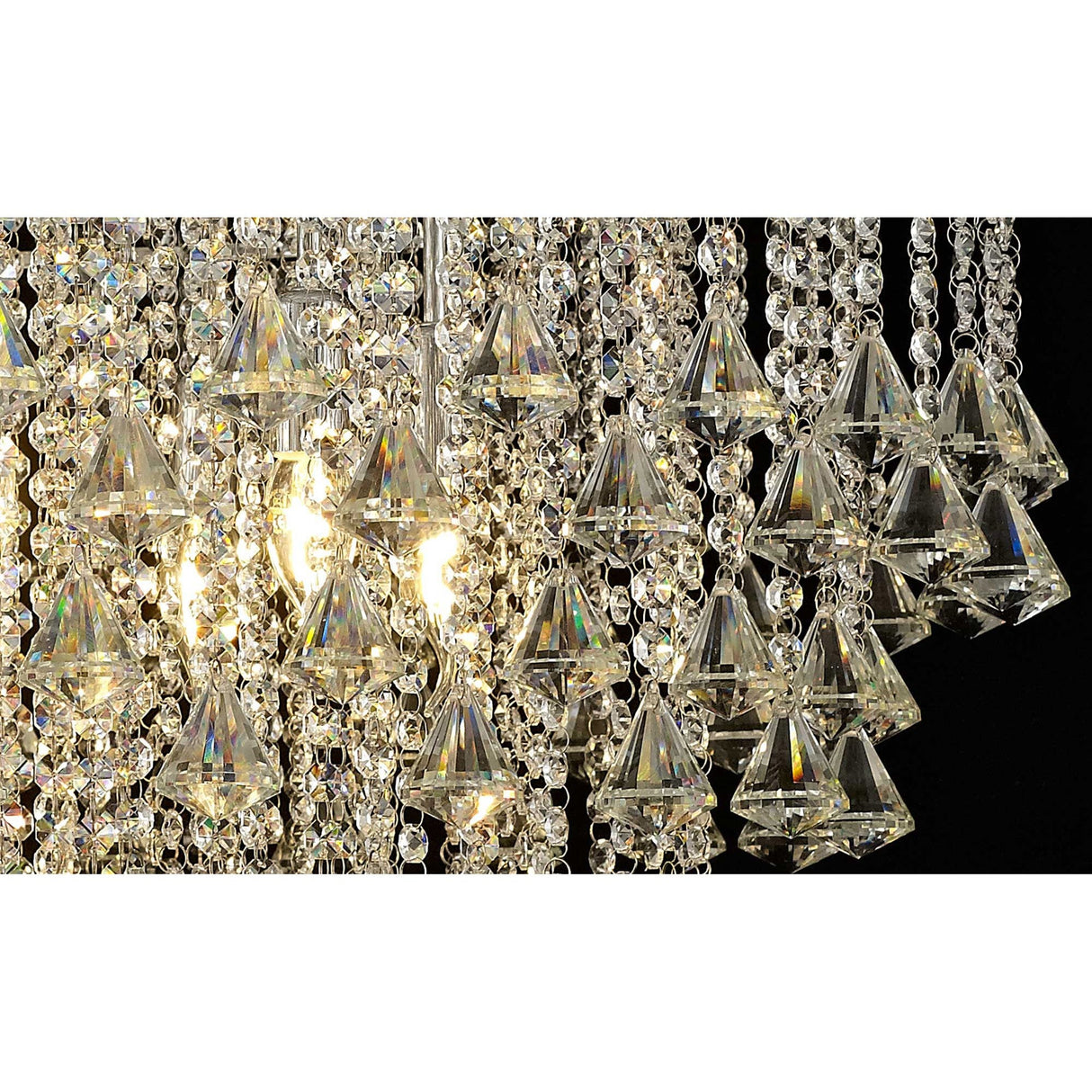Inina 88cm 9 Light Crystal Chandelier - Polished Chrome