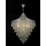 Inina 88cm 9 Light Crystal Chandelier - Polished Chrome