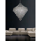 Inina 88cm 9 Light Crystal Chandelier - Polished Chrome