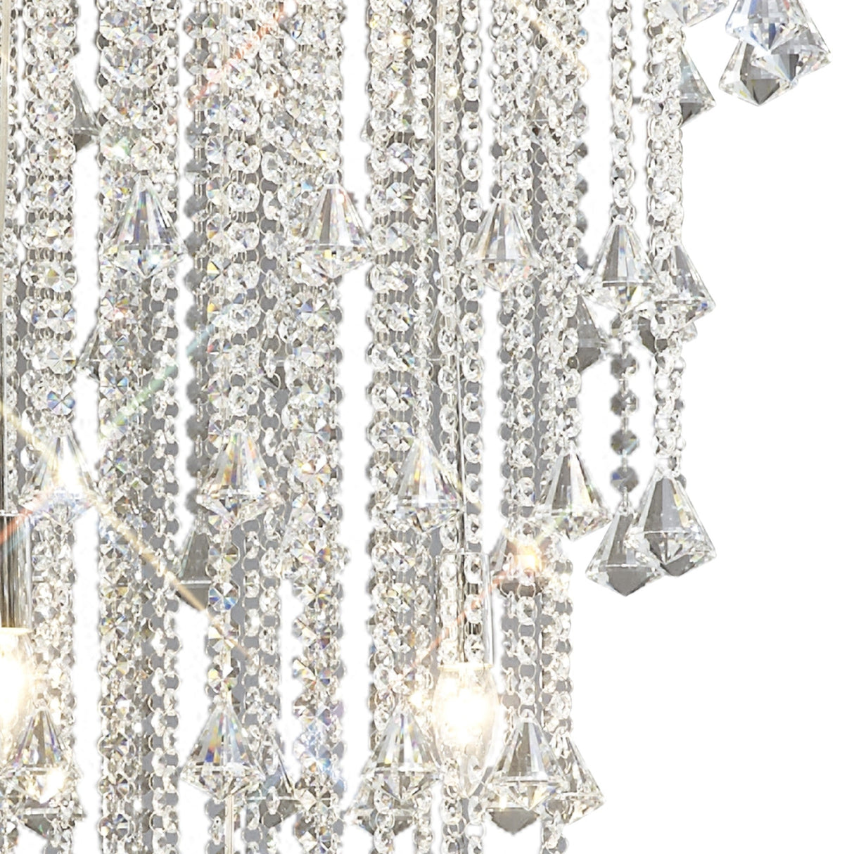 Inina 64cm 9 Light Crystal Chandelier - Polished Chrome