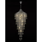 Inina 64cm 9 Light Crystal Chandelier - Polished Chrome