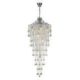 Inina 64cm 9 Light Crystal Chandelier - Polished Chrome