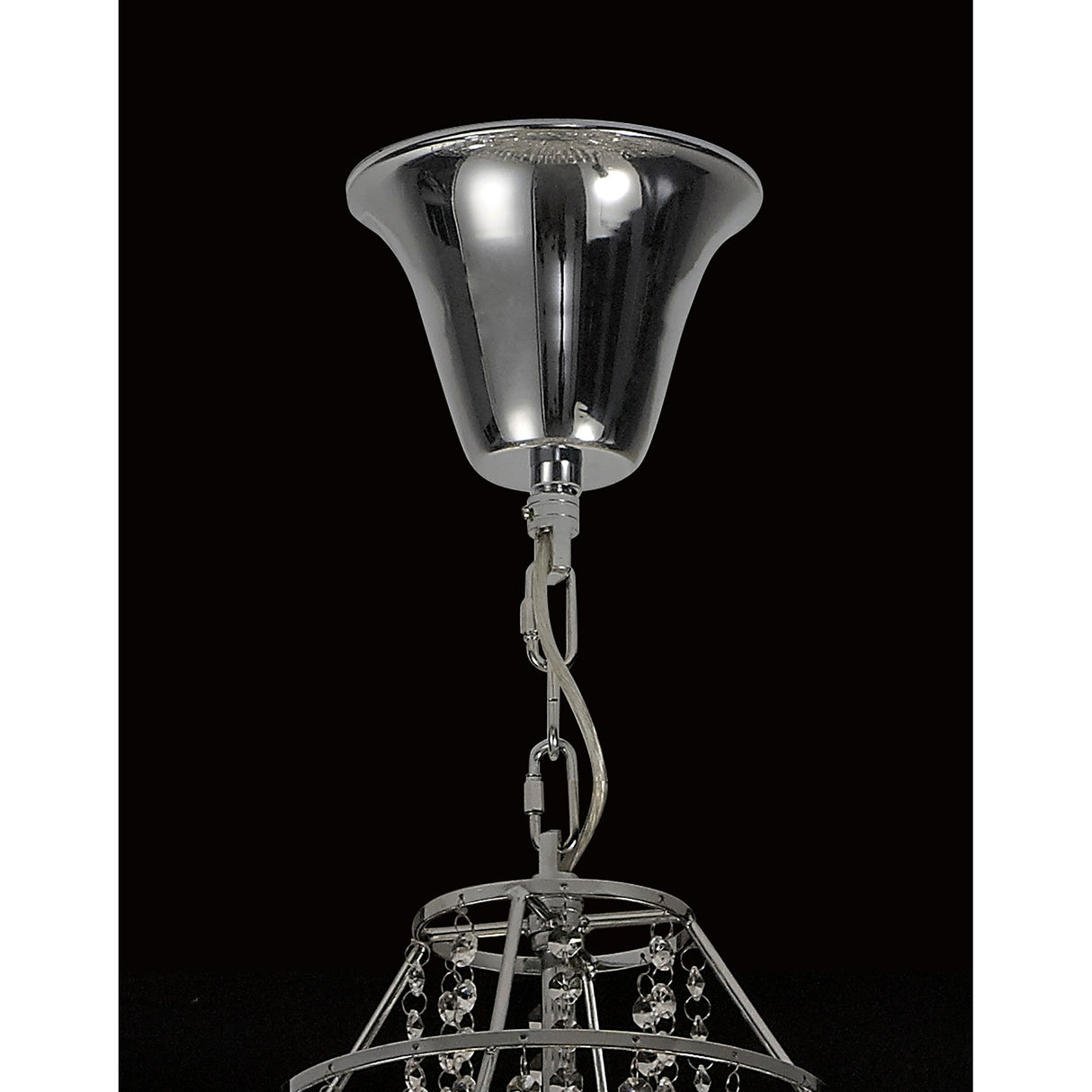 Inina 88cm 15 Light Crystal Chandelier - Polished Chrome