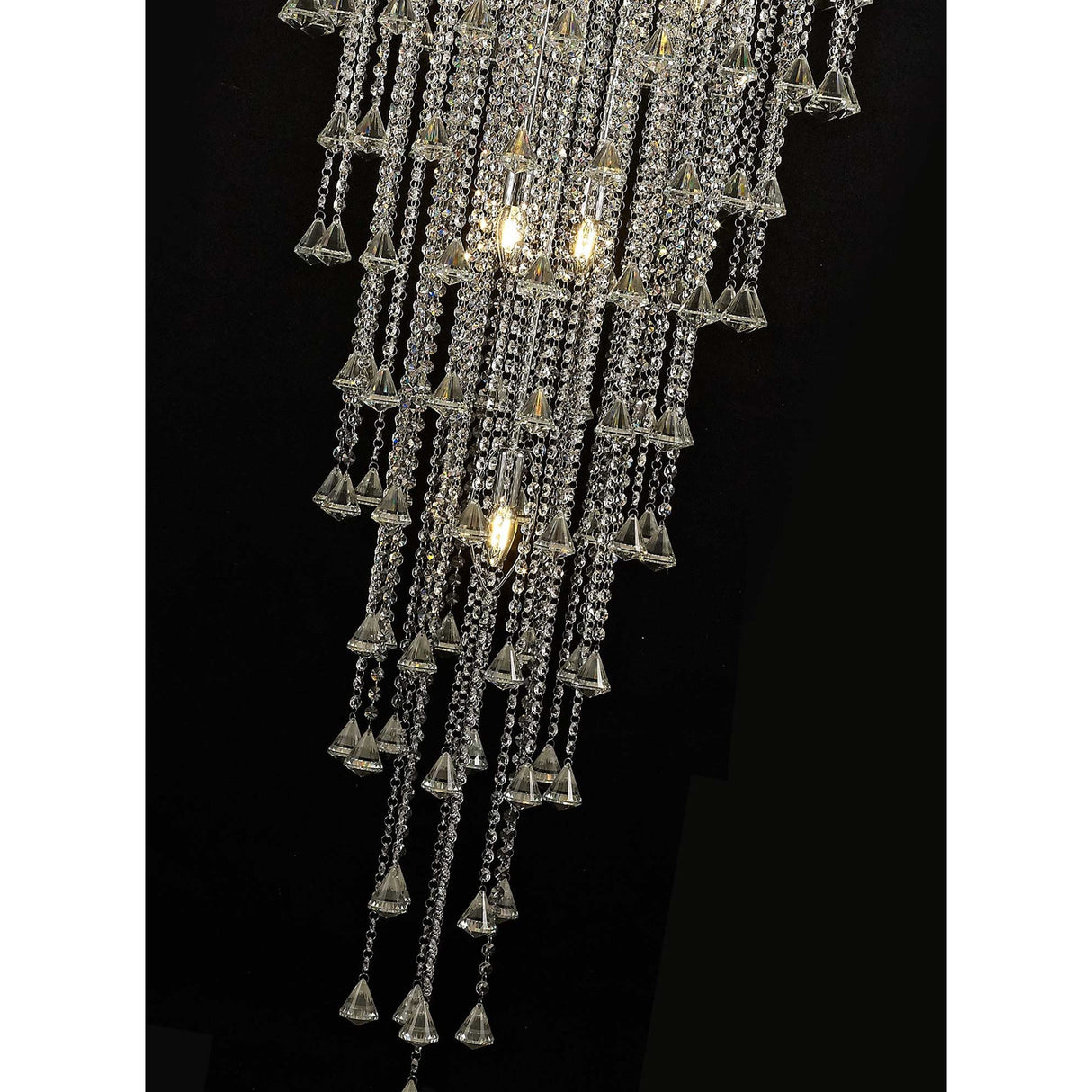 Inina 88cm 15 Light Crystal Chandelier - Polished Chrome