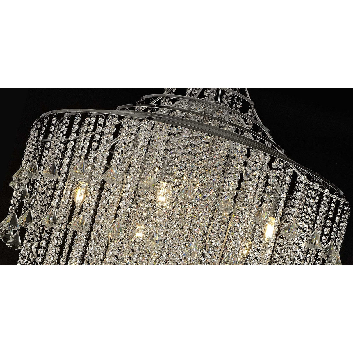 Inina 88cm 15 Light Crystal Chandelier - Polished Chrome
