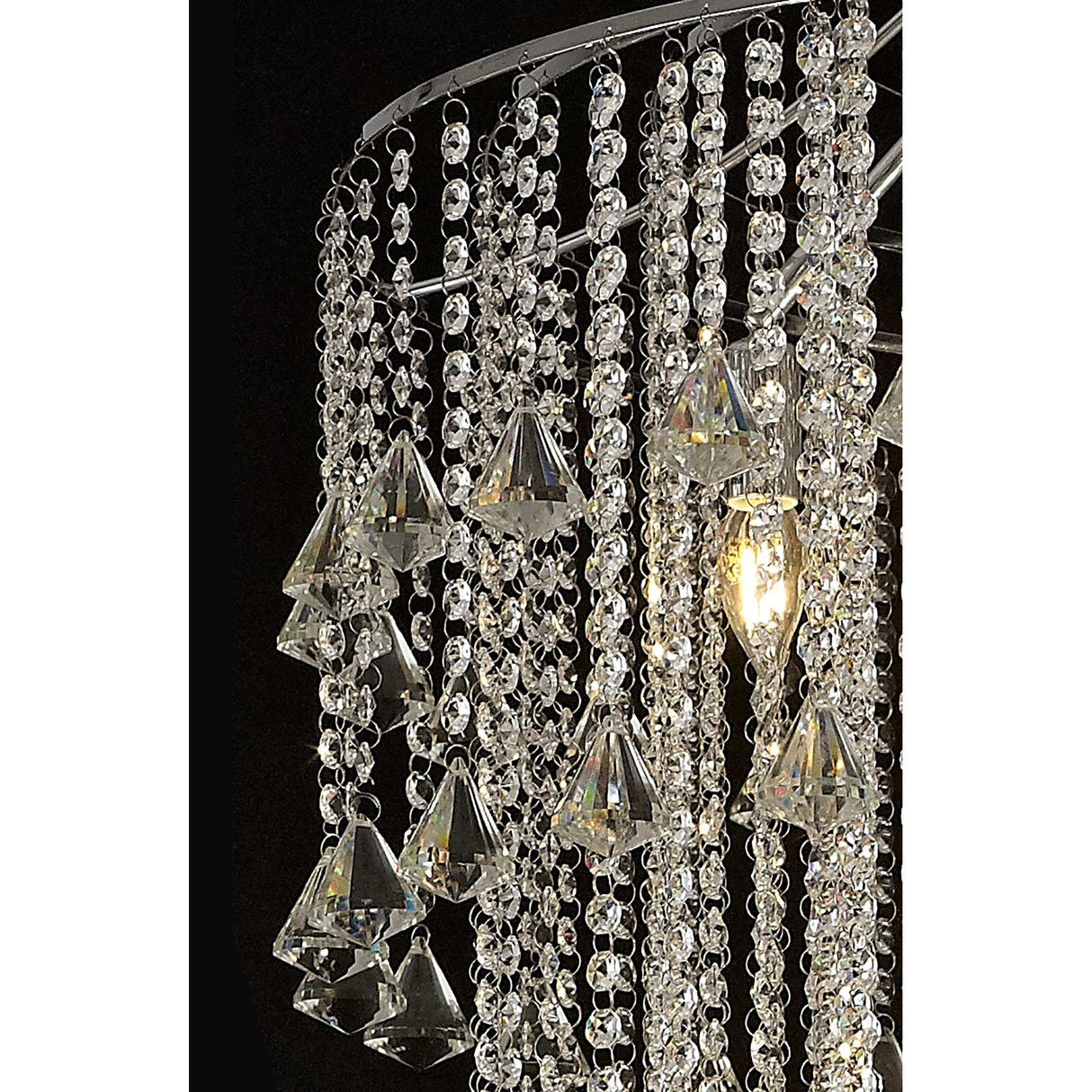 Inina 88cm 15 Light Crystal Chandelier - Polished Chrome