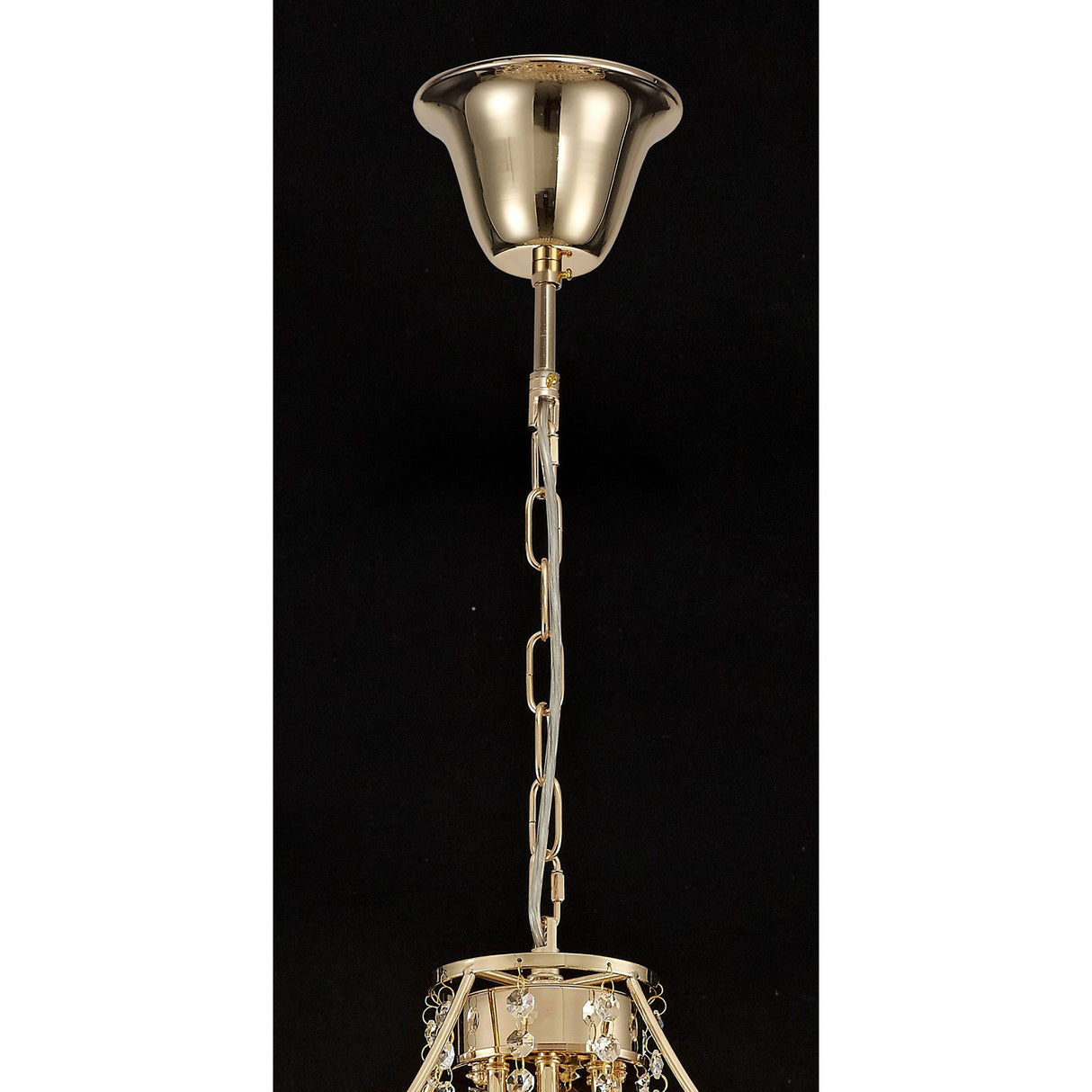 Inina 64cm 7 Light Crystal Chandelier - French Gold