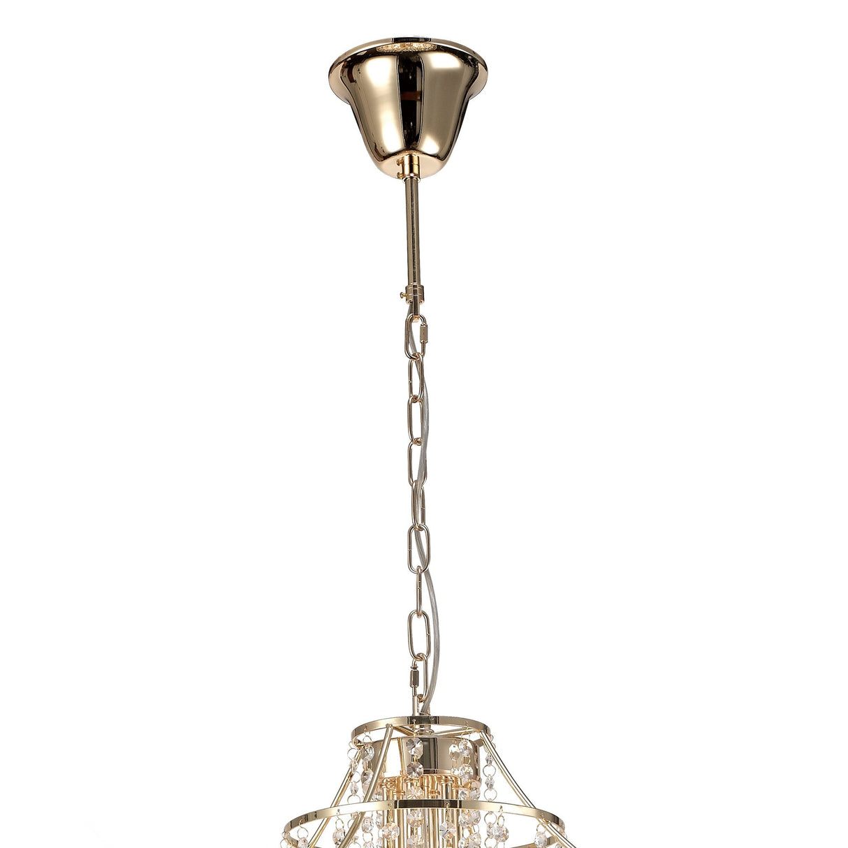 Inina 64cm 7 Light Crystal Chandelier - French Gold