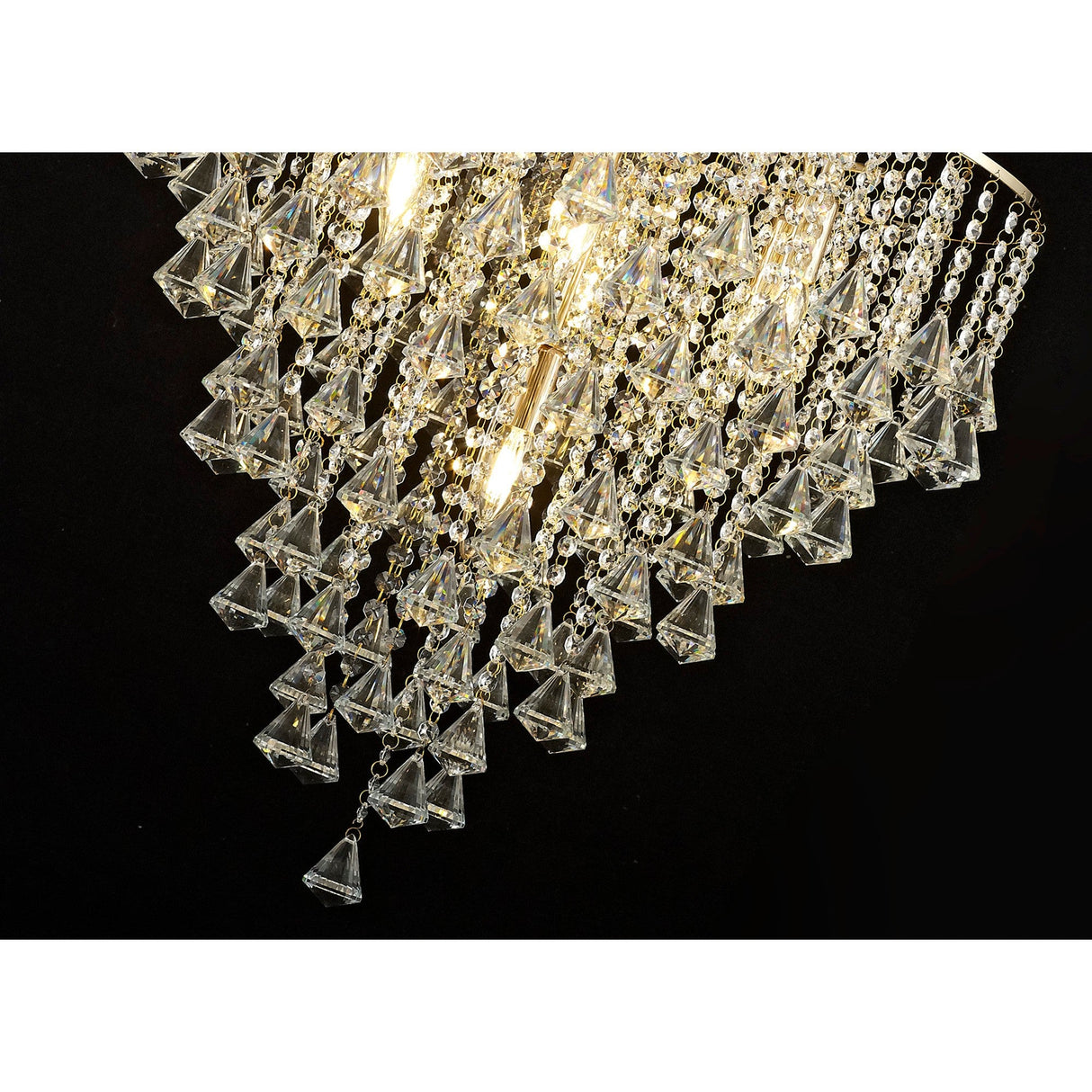 Inina 64cm 7 Light Crystal Chandelier - French Gold
