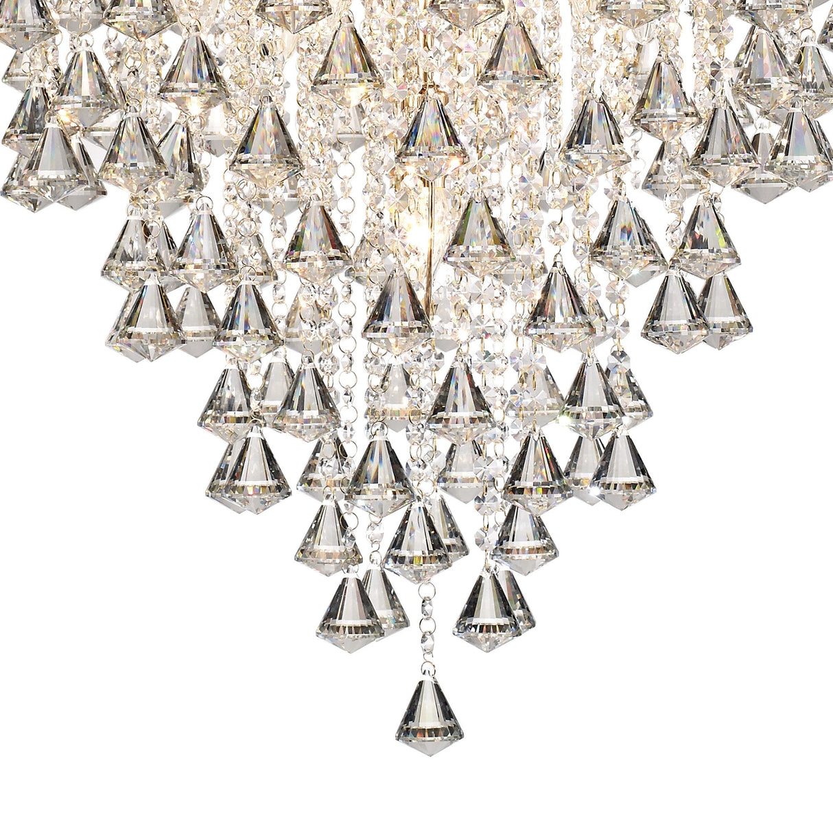 Inina 64cm 7 Light Crystal Chandelier - French Gold