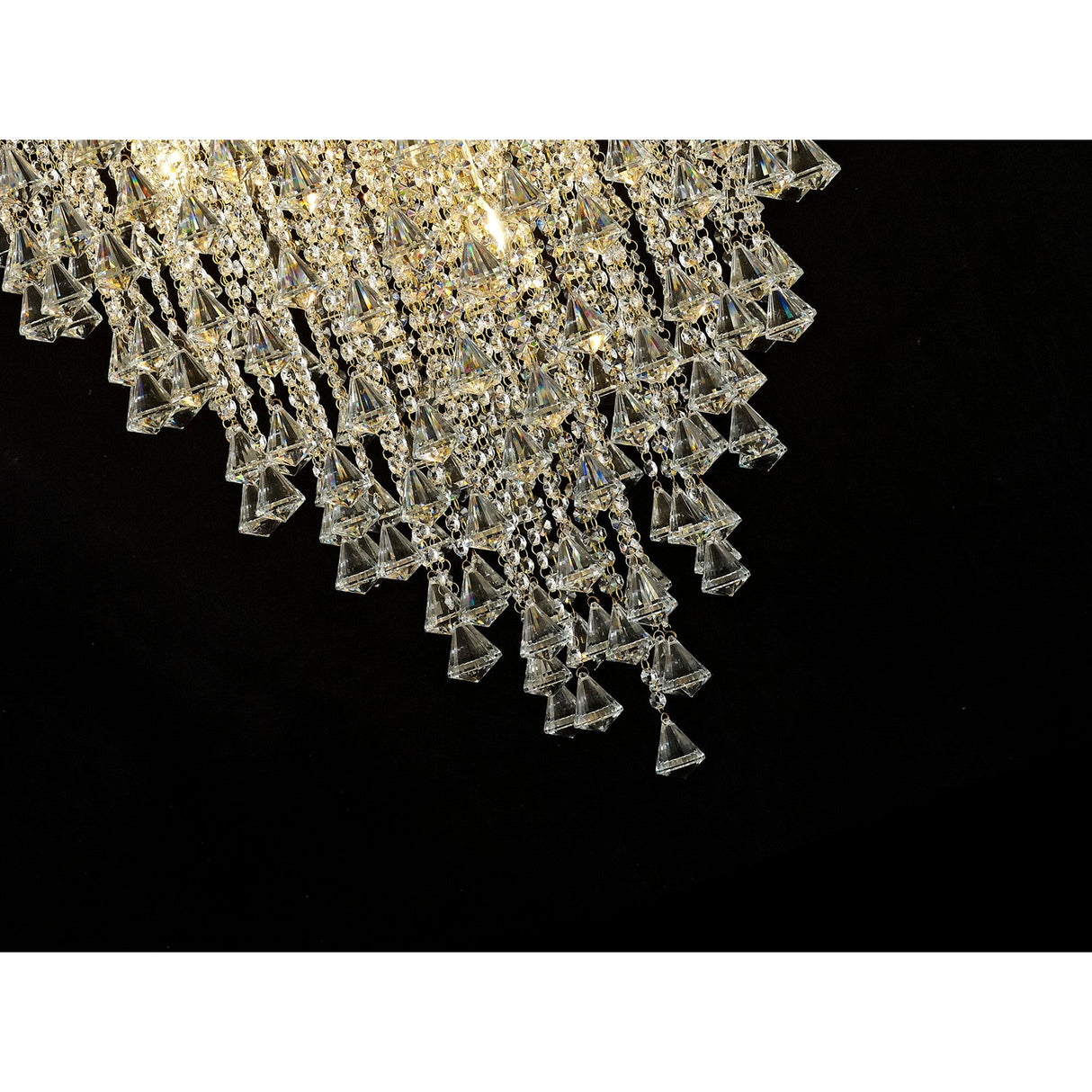 Inina 88cm 9 Light Crystal Chandelier - French Gold