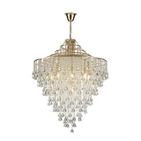Inina 88cm 9 Light Crystal Chandelier - French Gold