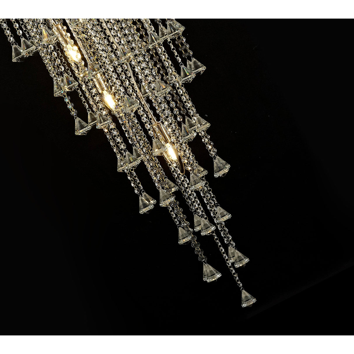 Inina 64cm 9 Light Crystal Chandelier - French Gold