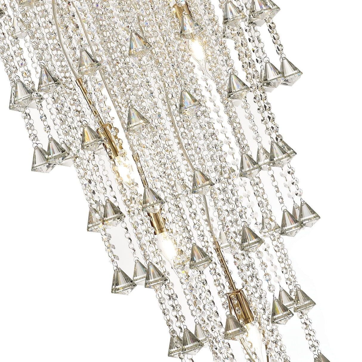 Inina 64cm 9 Light Crystal Chandelier - French Gold