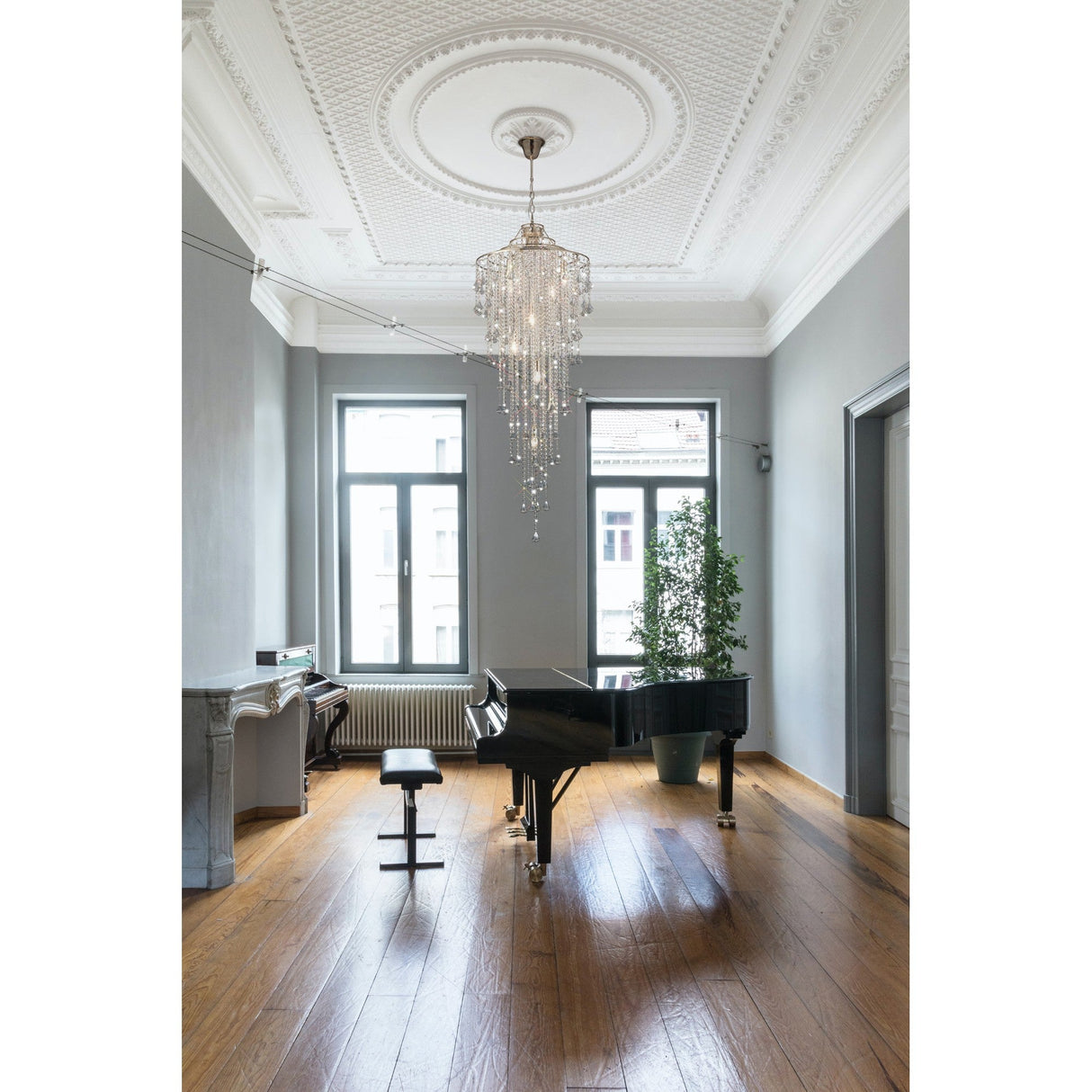 Inina 64cm 9 Light Crystal Chandelier - French Gold
