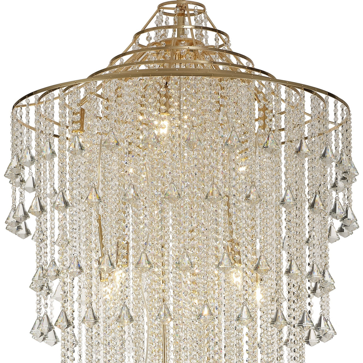 Inina 88cm 15 Light Crystal Chandelier - French Gold