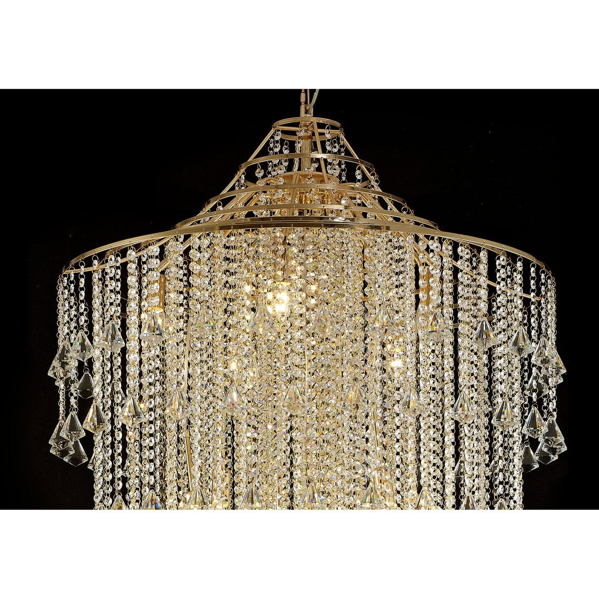 Inina 88cm 15 Light Crystal Chandelier - French Gold