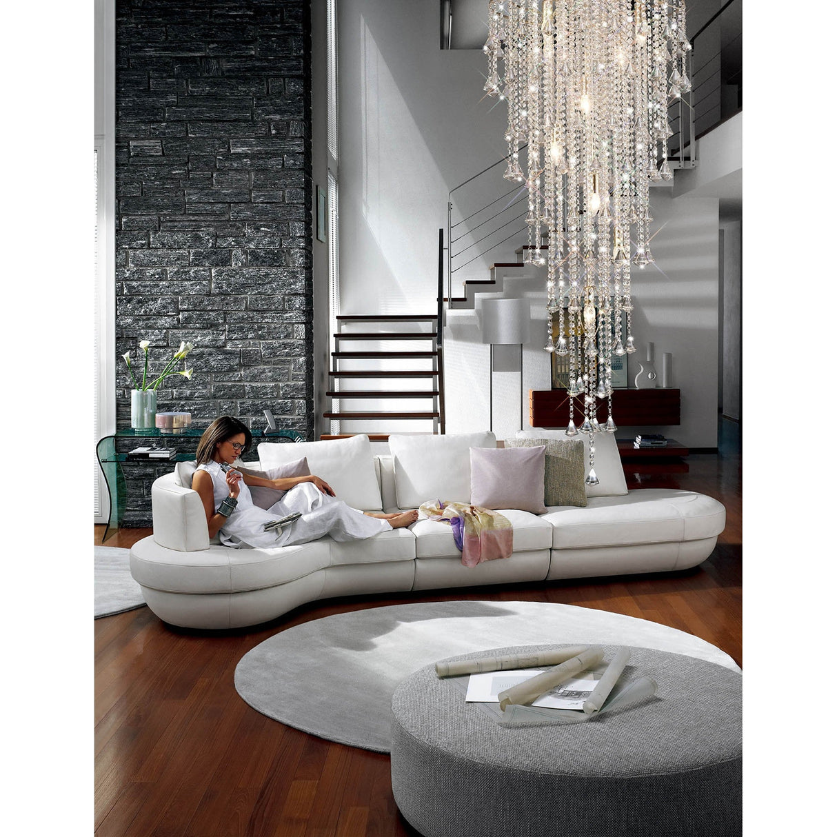 Inina 88cm 15 Light Crystal Chandelier - French Gold