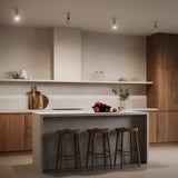 Interior view of Focus S Long Single Surface-Mounted Spotlight, showcasing sleek and contemporary design