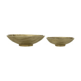 Isesaki Decorative Tray Set of 2 - Gold