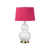 Isla 1 Light Table Light - Aged Brass, White, Pink