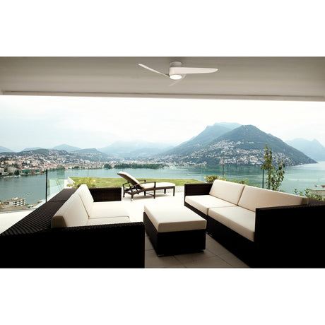 Island CCT Dimmable LED Ceiling Fan Light With Remote & APP Control - Black