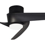 Island CCT Dimmable LED Ceiling Fan Light With Remote & APP Control - Black