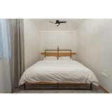 Island CCT Dimmable LED Ceiling Fan Light With Remote & APP Control - Black