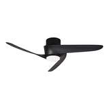 Island CCT Dimmable LED Ceiling Fan Light With Remote & APP Control - Black