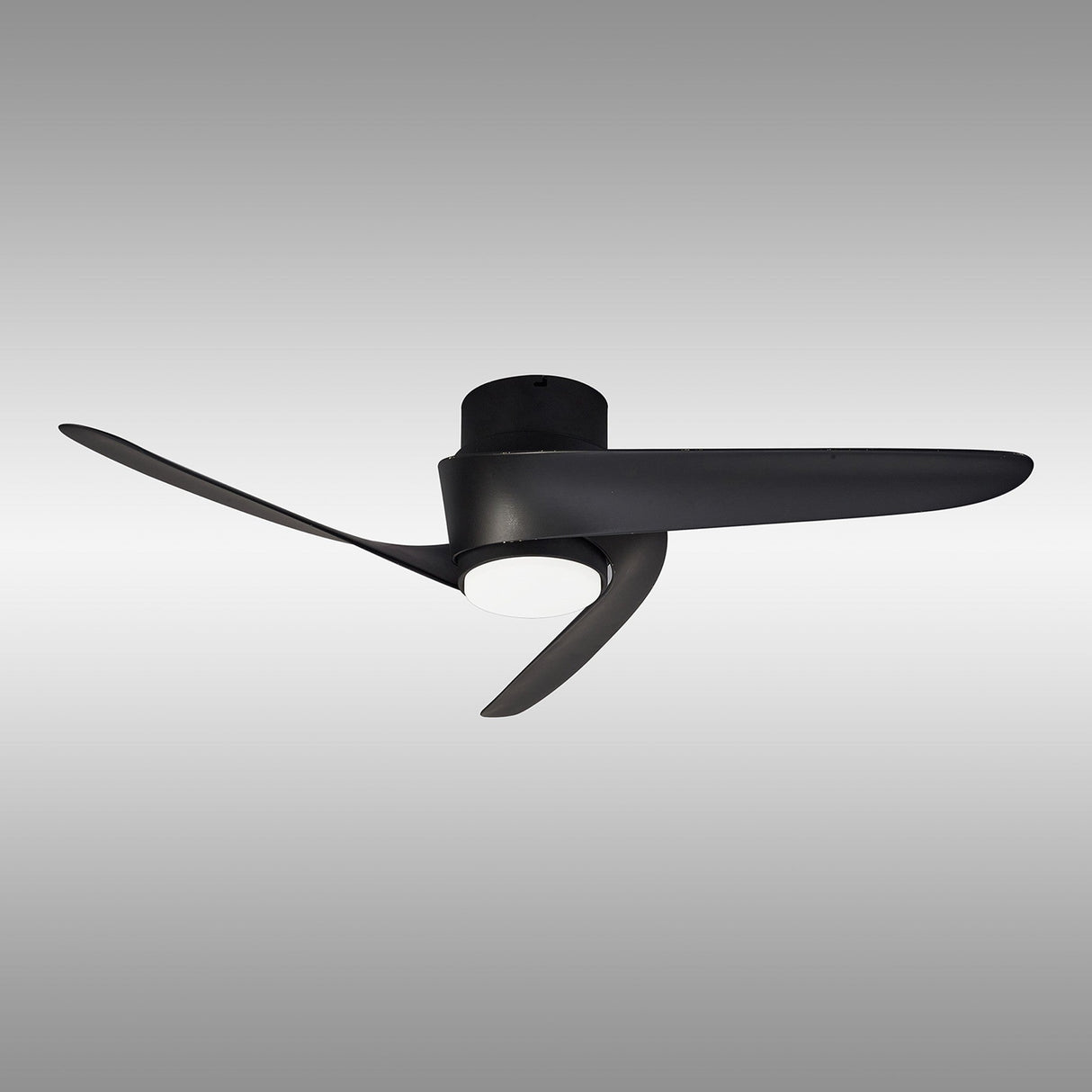 Island CCT Dimmable LED Ceiling Fan Light With Remote & APP Control - Black