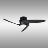 Island CCT Dimmable LED Ceiling Fan Light With Remote & APP Control - Black