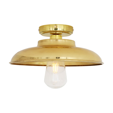 Islura Brass Flush Ceiling Light IP65