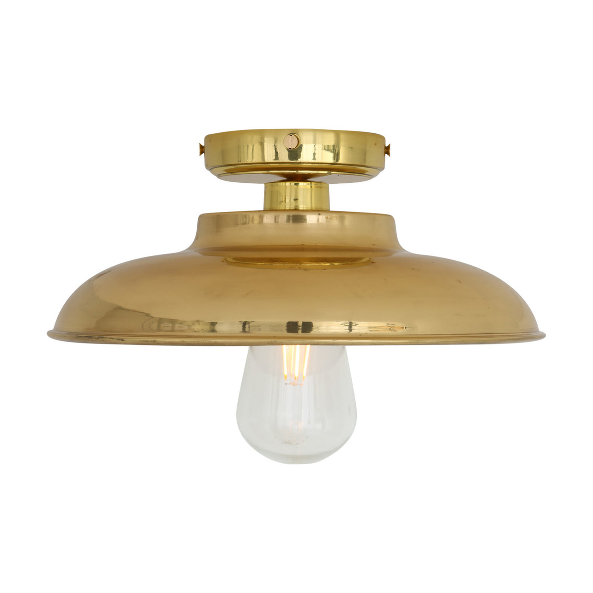 Islura Brass Flush Ceiling Light IP65